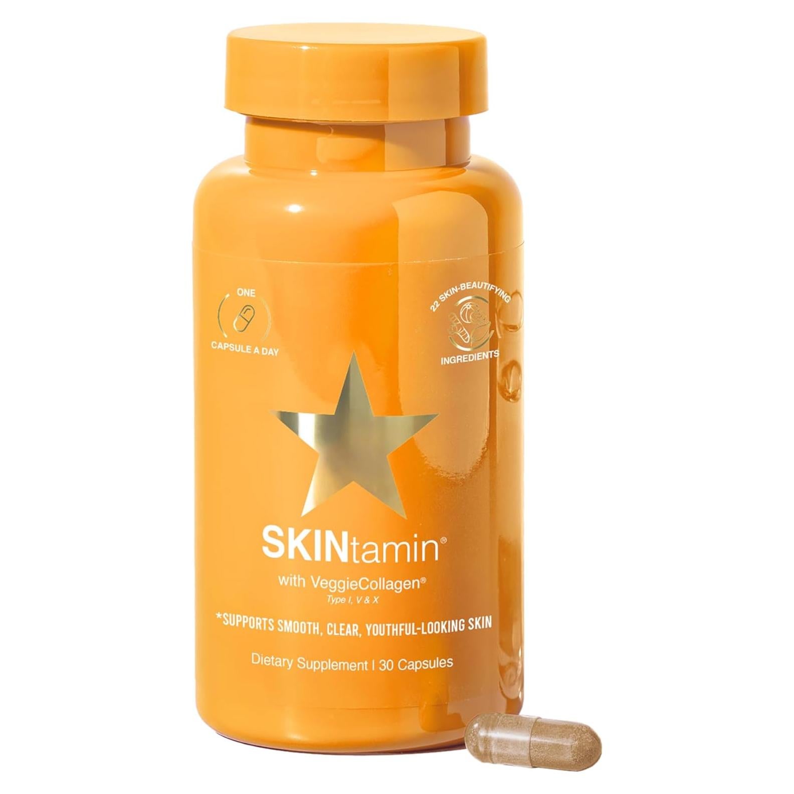 Píldoras de Colágeno Vegetariano SKINtamin 30 Cápsulas