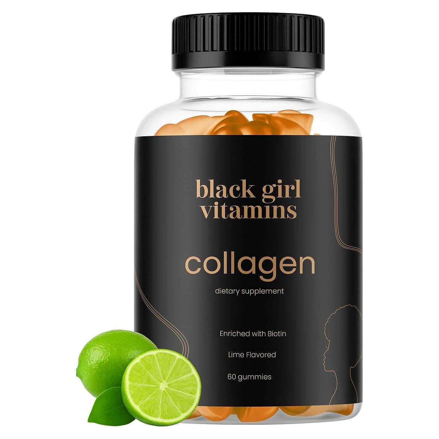 Gominolas de Colágeno Vitaminas Black Girl - 60ct Limón