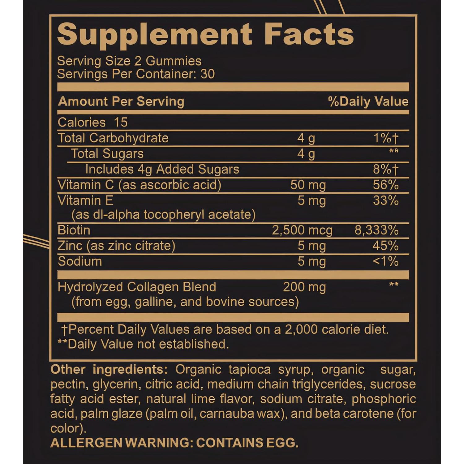 Gominolas de Colágeno Vitaminas Black Girl - 60ct Limón