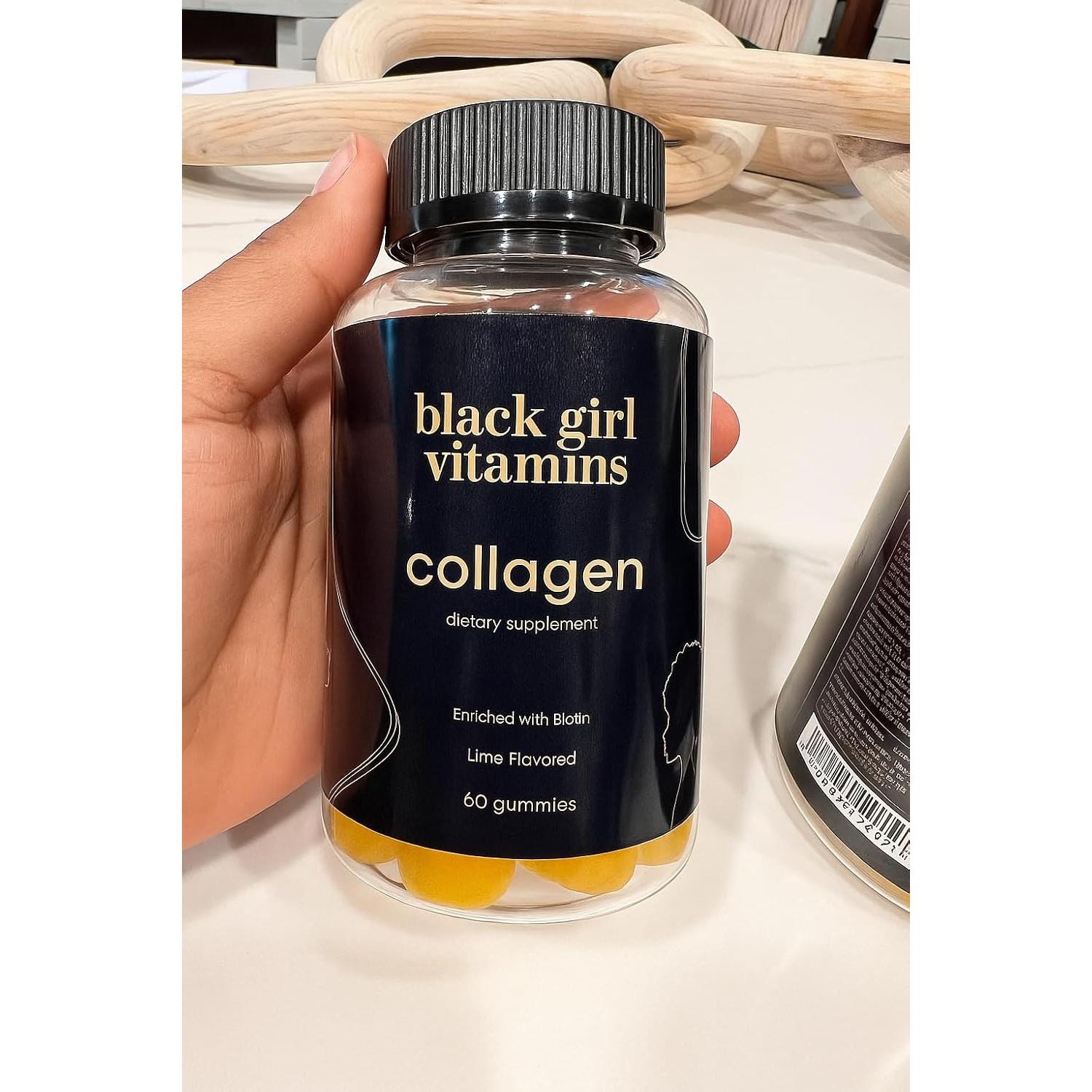 Gominolas de Colágeno Vitaminas Black Girl - 60ct Limón