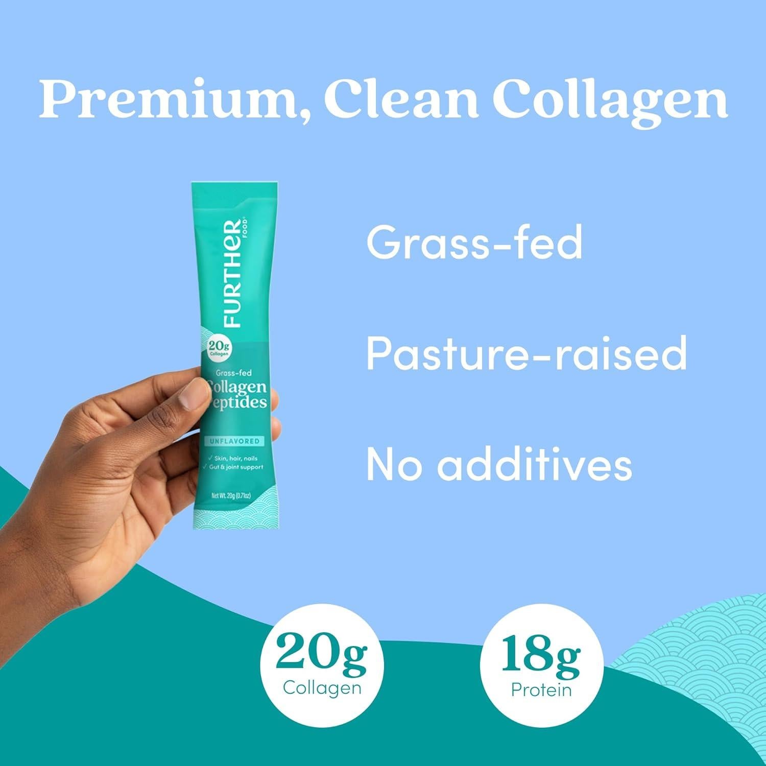 Polvo de Péptidos de Colágeno Sin Sabor Further Food 240g