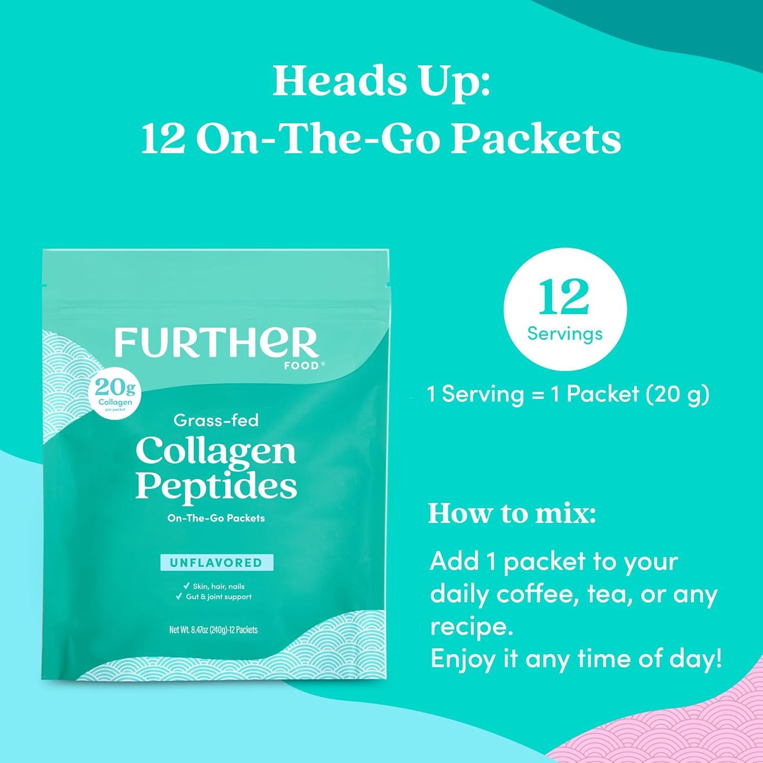 Polvo de Péptidos de Colágeno Sin Sabor Further Food 240g