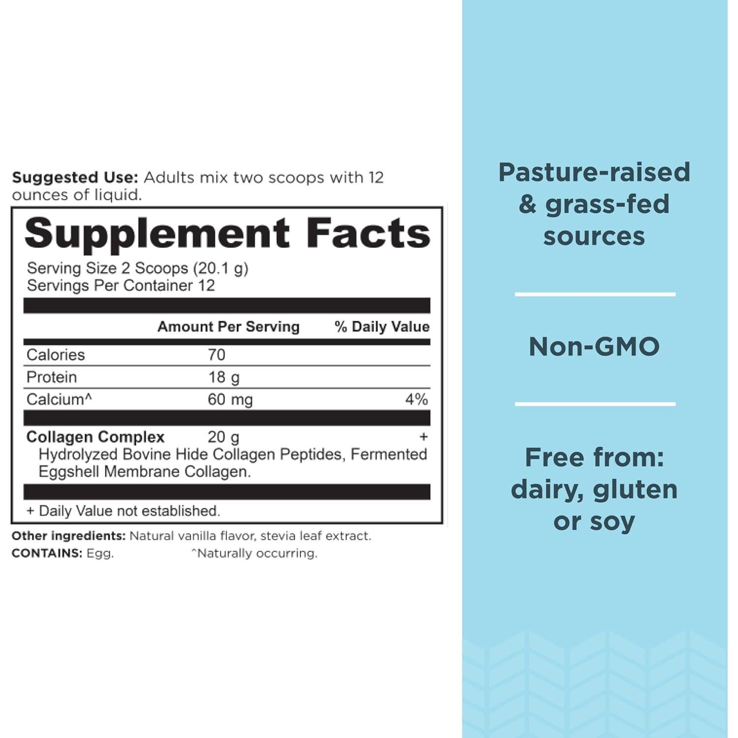 Péptidos de colágeno Ancient Nutrition Vainilla 241g