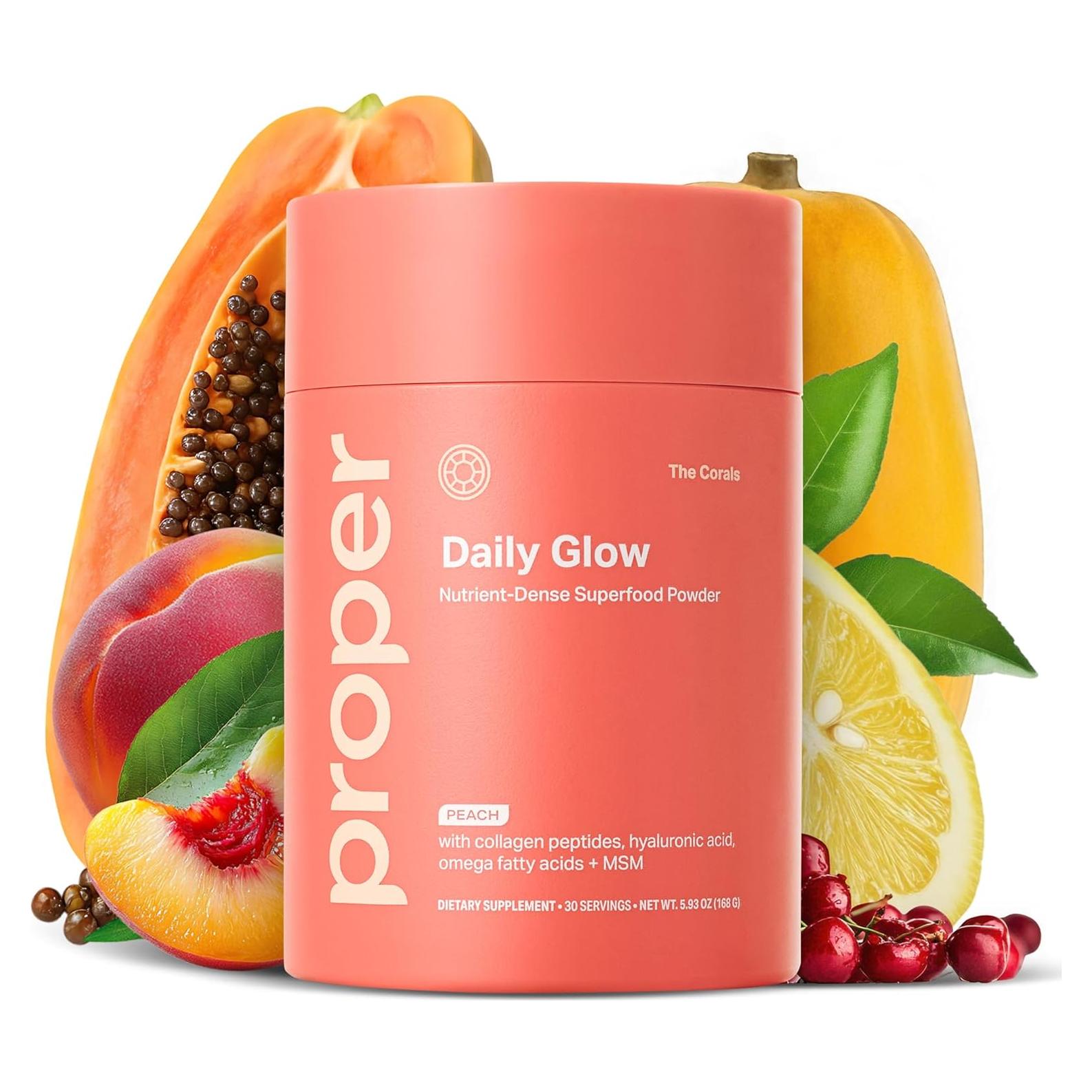 Suplemento de Belleza Proper - Polvo de Colágeno y Ácido Hialurónico 230g