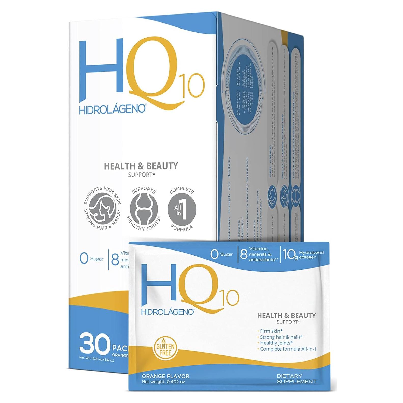 Hidrolágeno Q10 Colágeno Hidrolizado 30 Sobres 119g