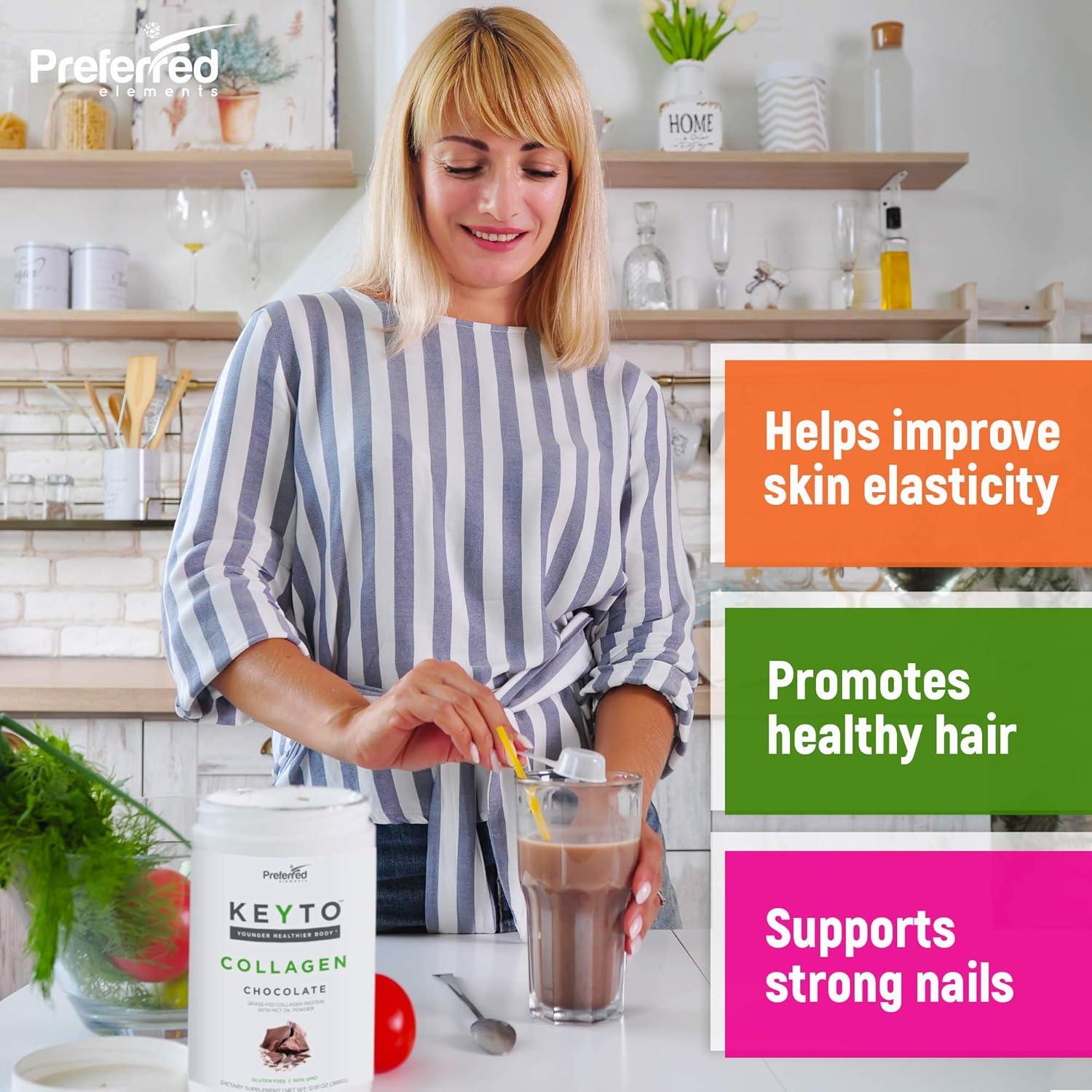 Polvo de Proteína de Colágeno Keto KEYTO Sabor Chocolate 365g