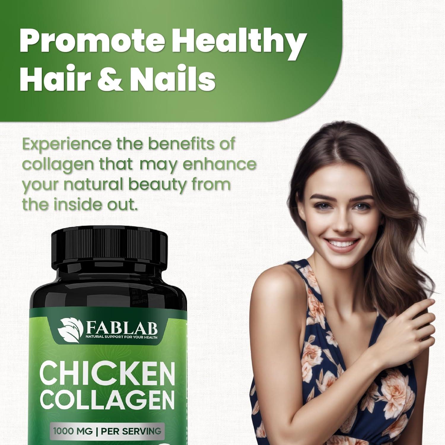 Colágeno de Pollo Tipo II FabLab - 100 Cápsulas para Articulaciones