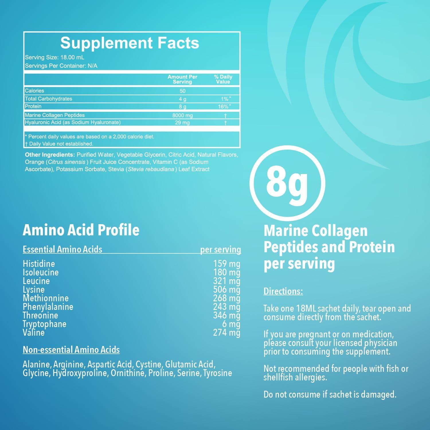 Suplemento Líquido de Colágeno Marino ArcticCollagen 8000mg Sabor Limón