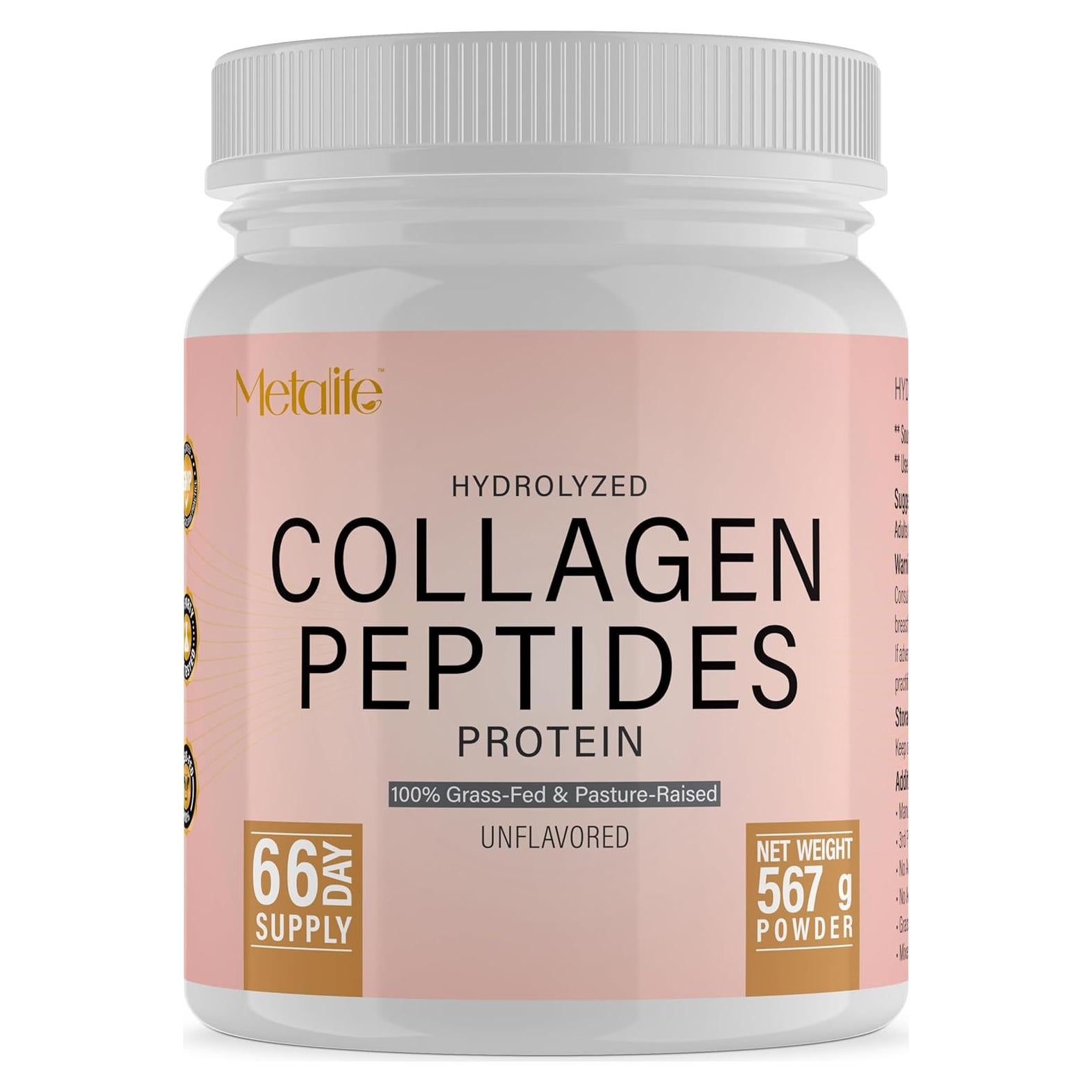 Polvo de Colágeno Hidrolizado Metalife 567g - Sin Sabor