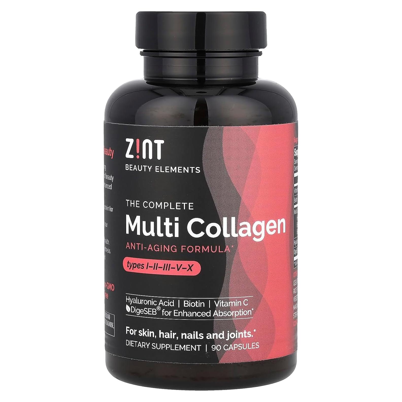 Suplemento de Colágeno Zint Multi Collagen 90 cápsulas