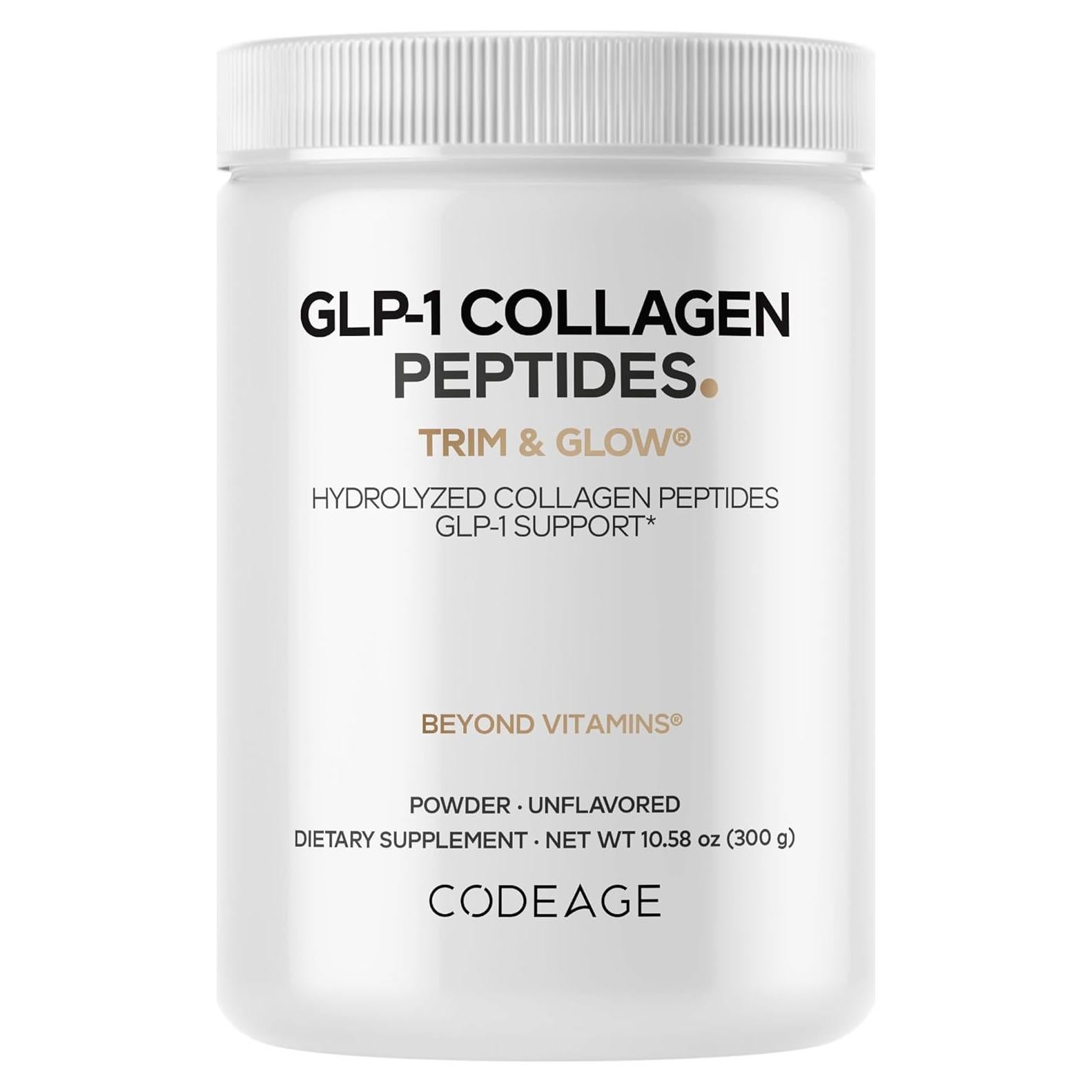 Suplemento de colágeno en polvo Codeage GLP-1 - 300 g