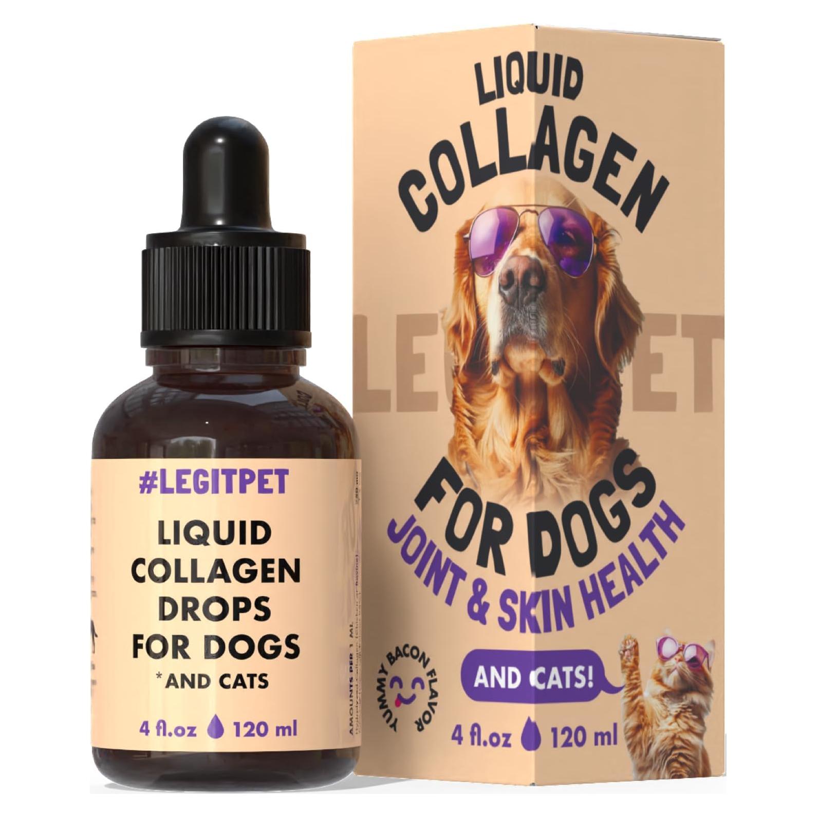 Colágeno Líquido Premium Legitpet para Perros y Gatos 248g