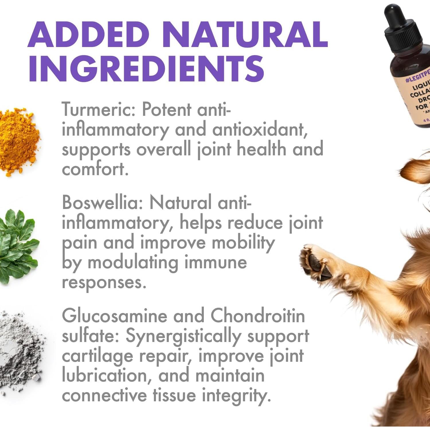 Colágeno Líquido Premium Legitpet para Perros y Gatos 248g