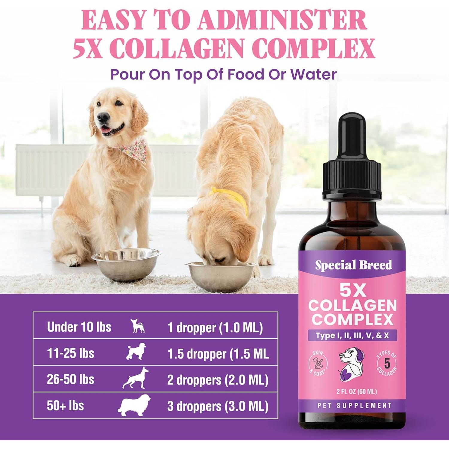 Colágeno Premium para Perros Special Breed 59 ml - Articulaciones y Piel