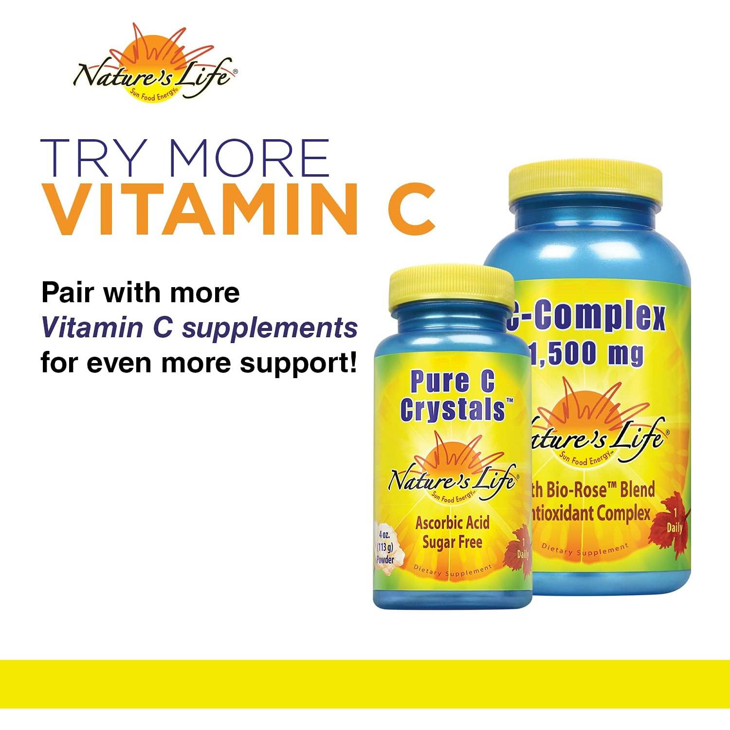 Colágeno Marino Nature's Life 1100 mg con Vitamina C 60 Cápsulas