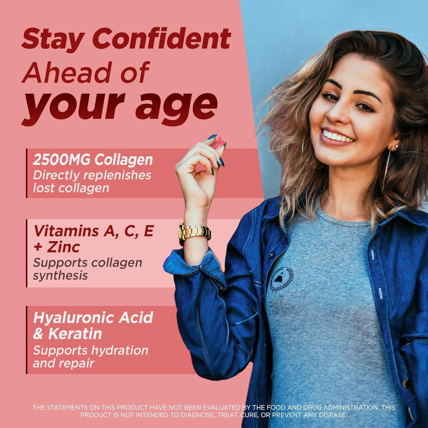 Gomitas de Colágeno Marino Natisland 2500 mg Sin Azúcar 60CT