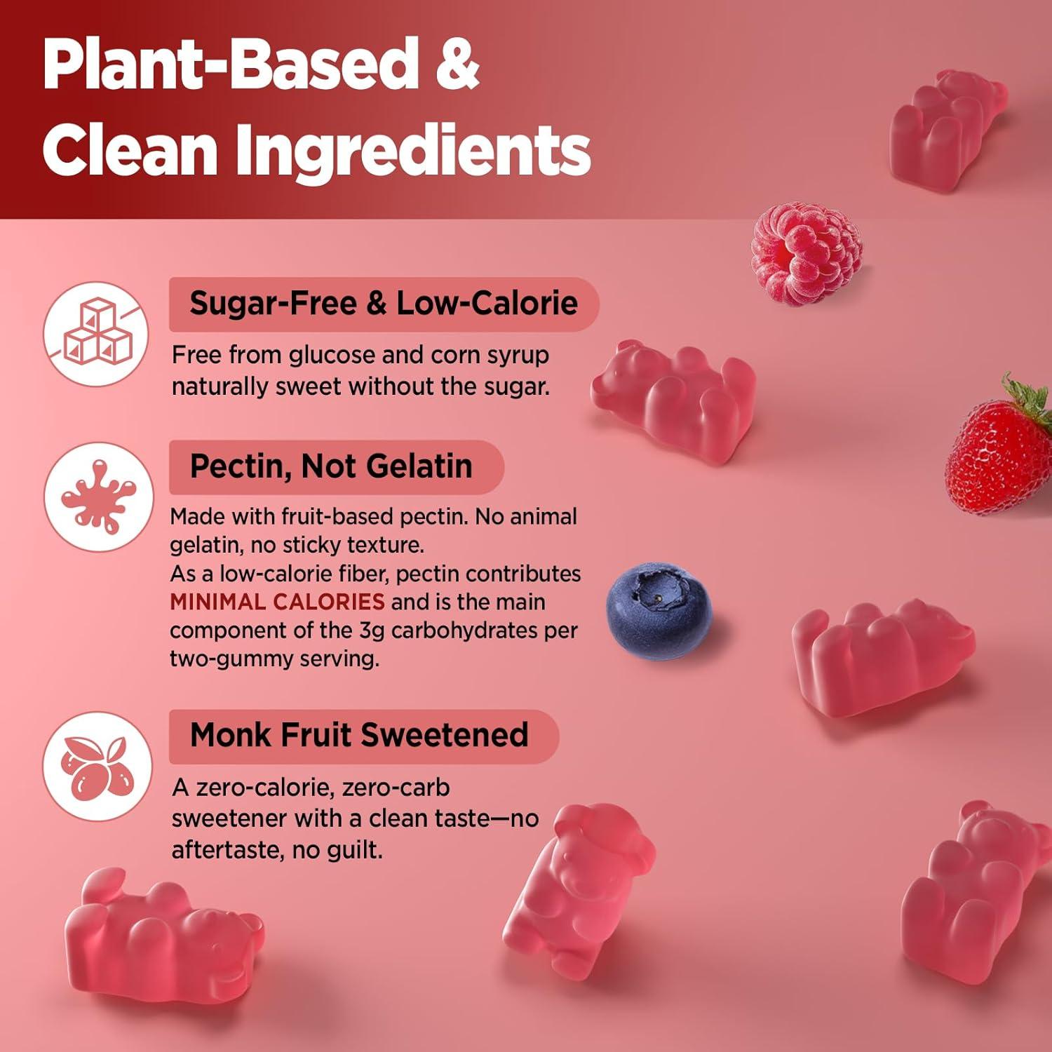 Gomitas de Colágeno Marino Natisland 2500 mg Sin Azúcar 60CT