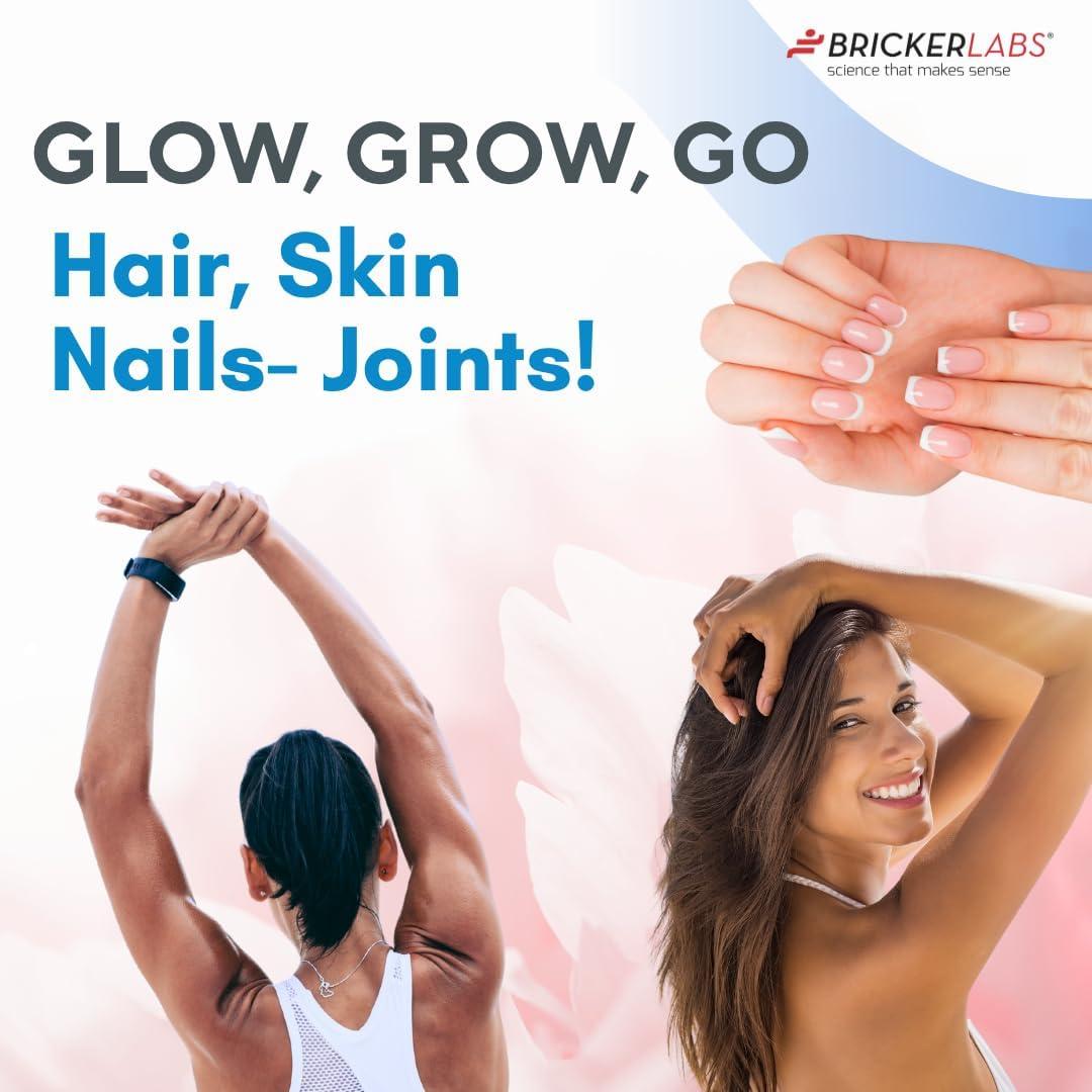 Suplemento de colágeno Bricker Labs 750mg - 120 cápsulas