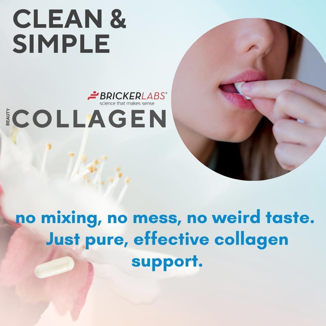 Suplemento de colágeno Bricker Labs 750mg - 120 cápsulas