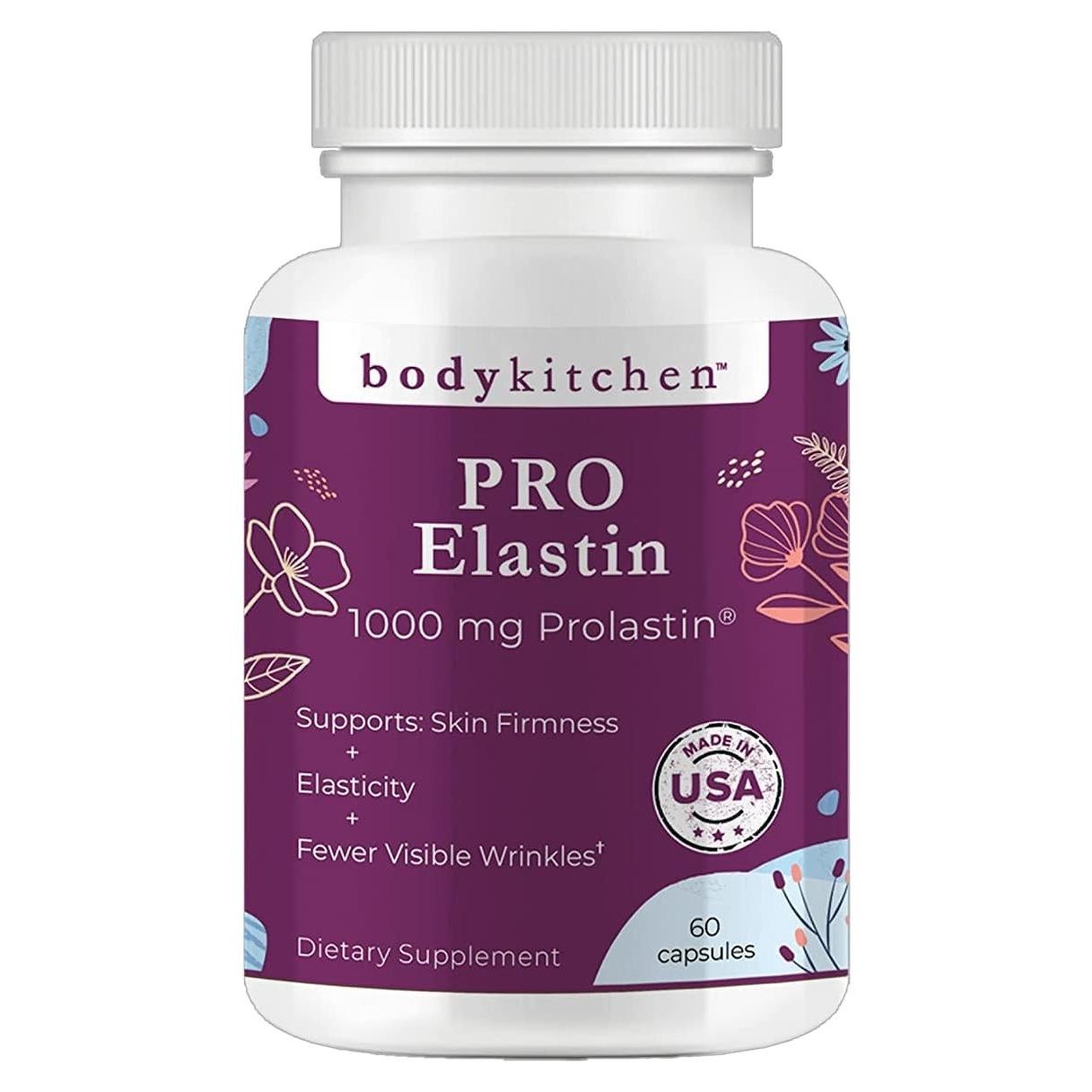 Suplemento de Elastina Body Kitchen 1000 mg - Piel Firme y Joven