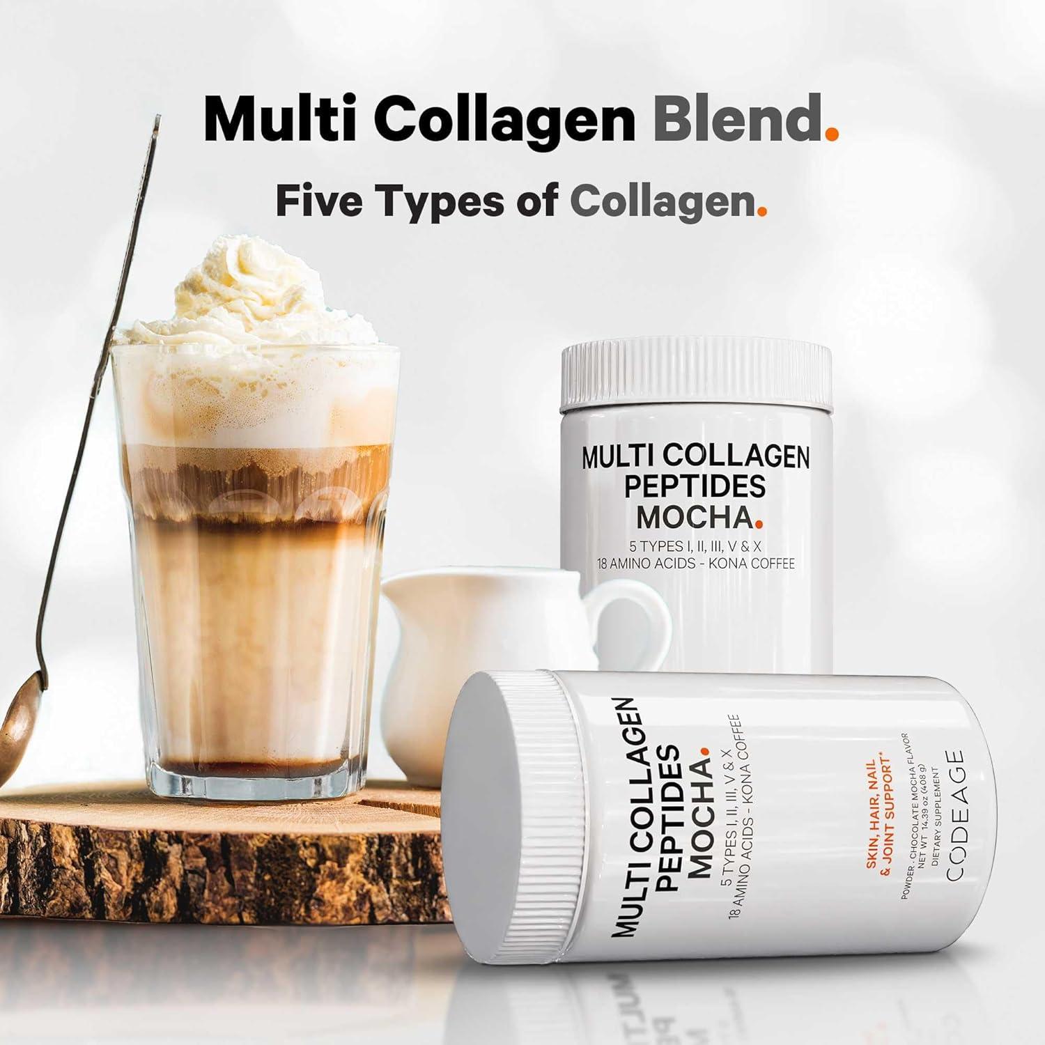 Codeage Multi Colágeno Pétidos en Polvo Sabor Café Mocha 410g