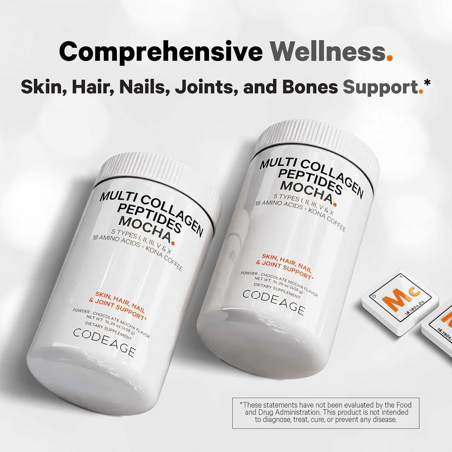 Codeage Multi Colágeno Pétidos en Polvo Sabor Café Mocha 410g