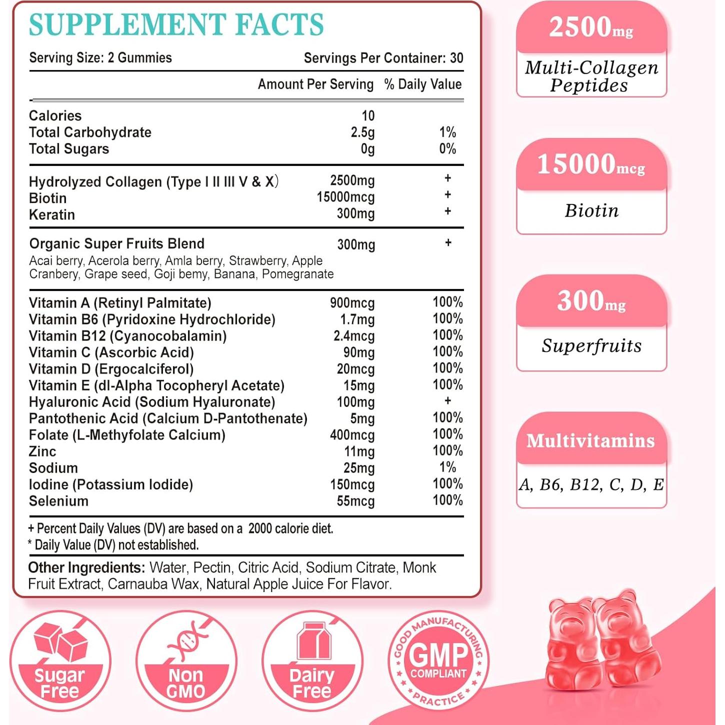 Gomitas de Colágeno Vazatisi 120 Unidades Sabor Fresa