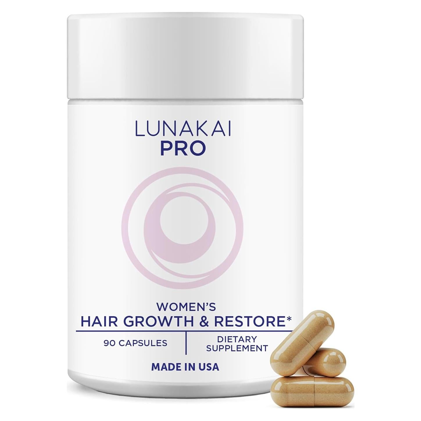Vitaminas Lunakai PRO para Crecimiento Cabello Femenino 90 gomitas