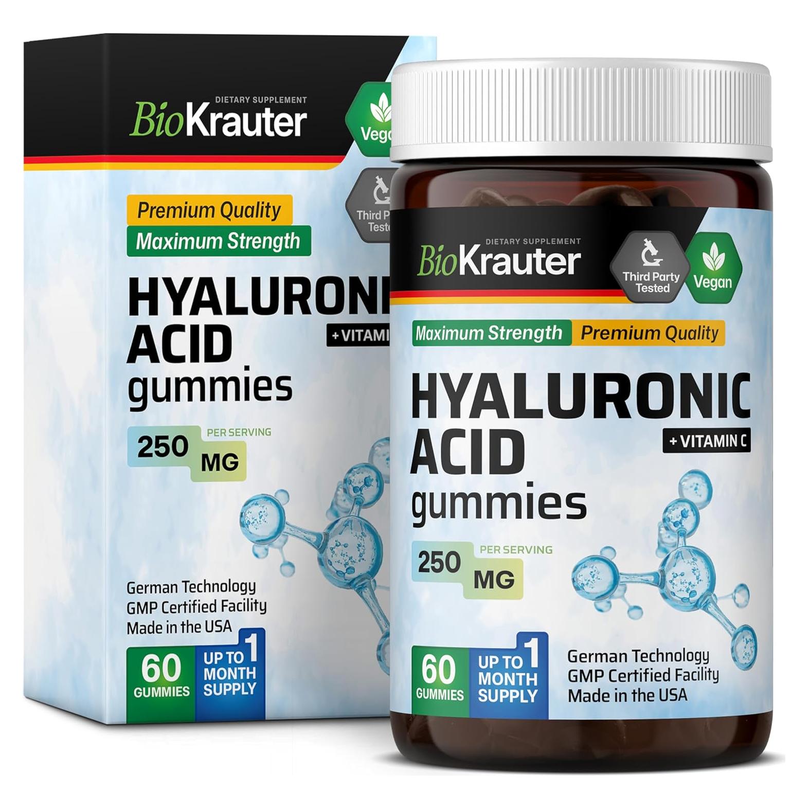 Gominolas Veganas de Ácido Hialurónico BioKrauter 60 Unidades