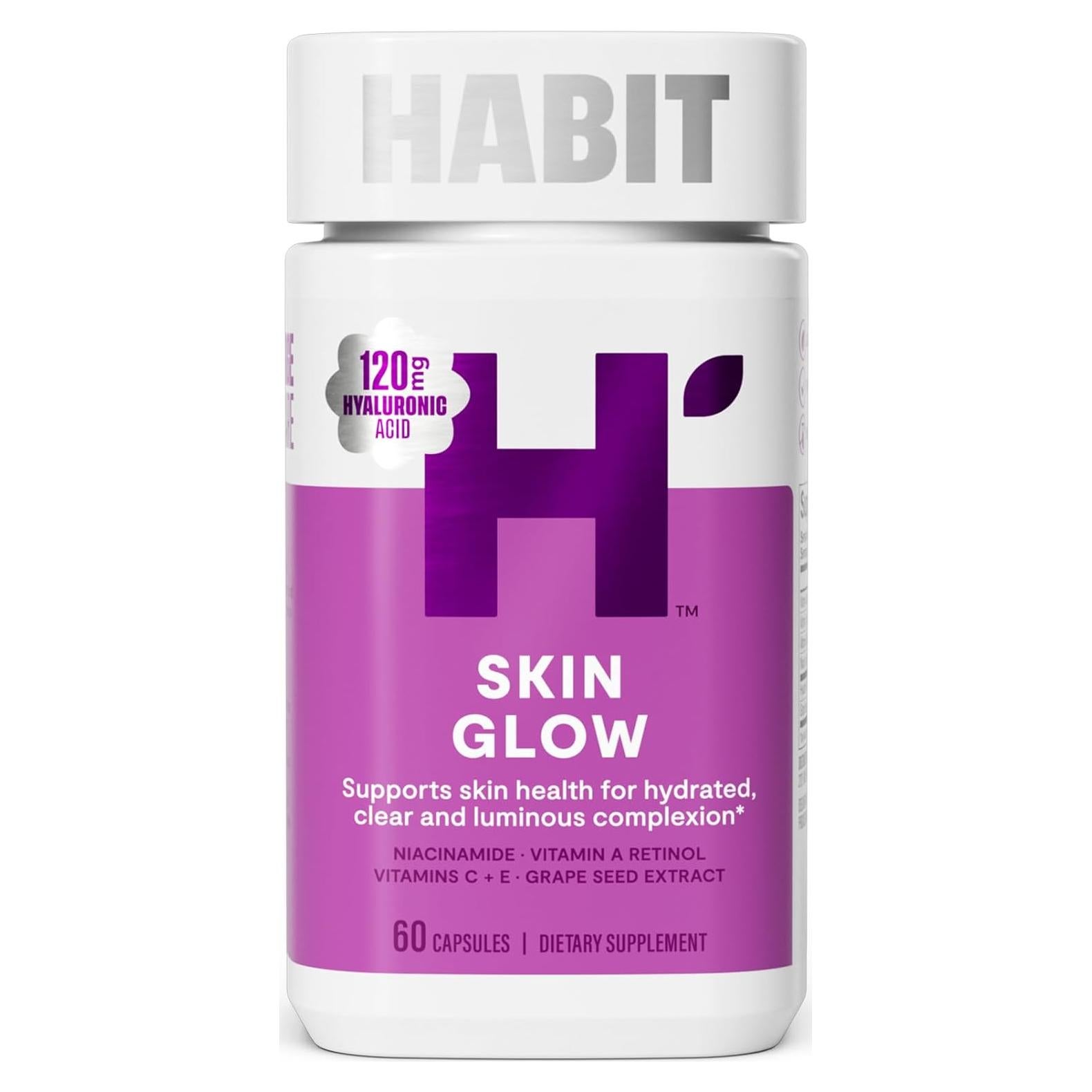 Suplemento de Belleza HABIT Skin Glow 60 Cápsulas Ácido Hialurónico