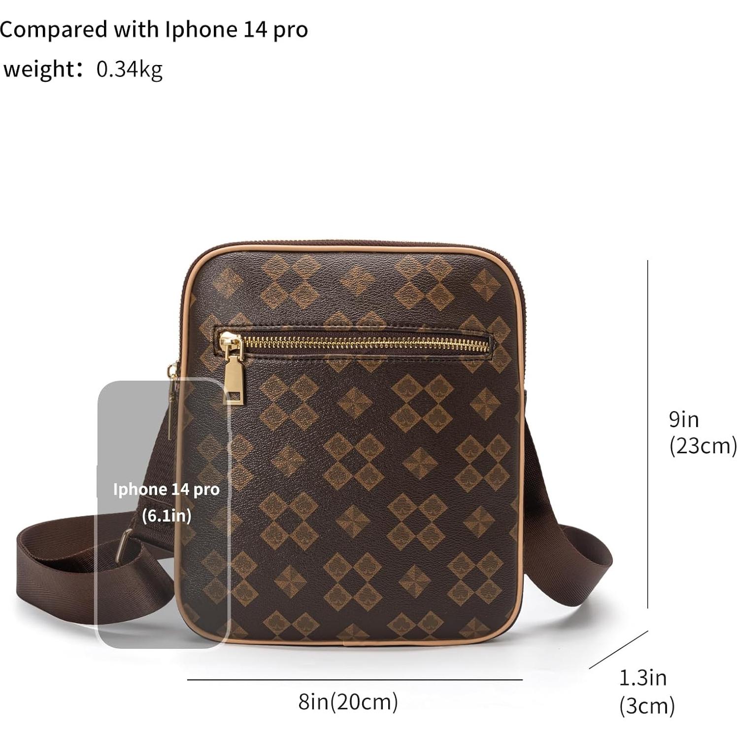 Bolso Cruzado para Hombre Ciclkwde Marrón 20x33x23 cm