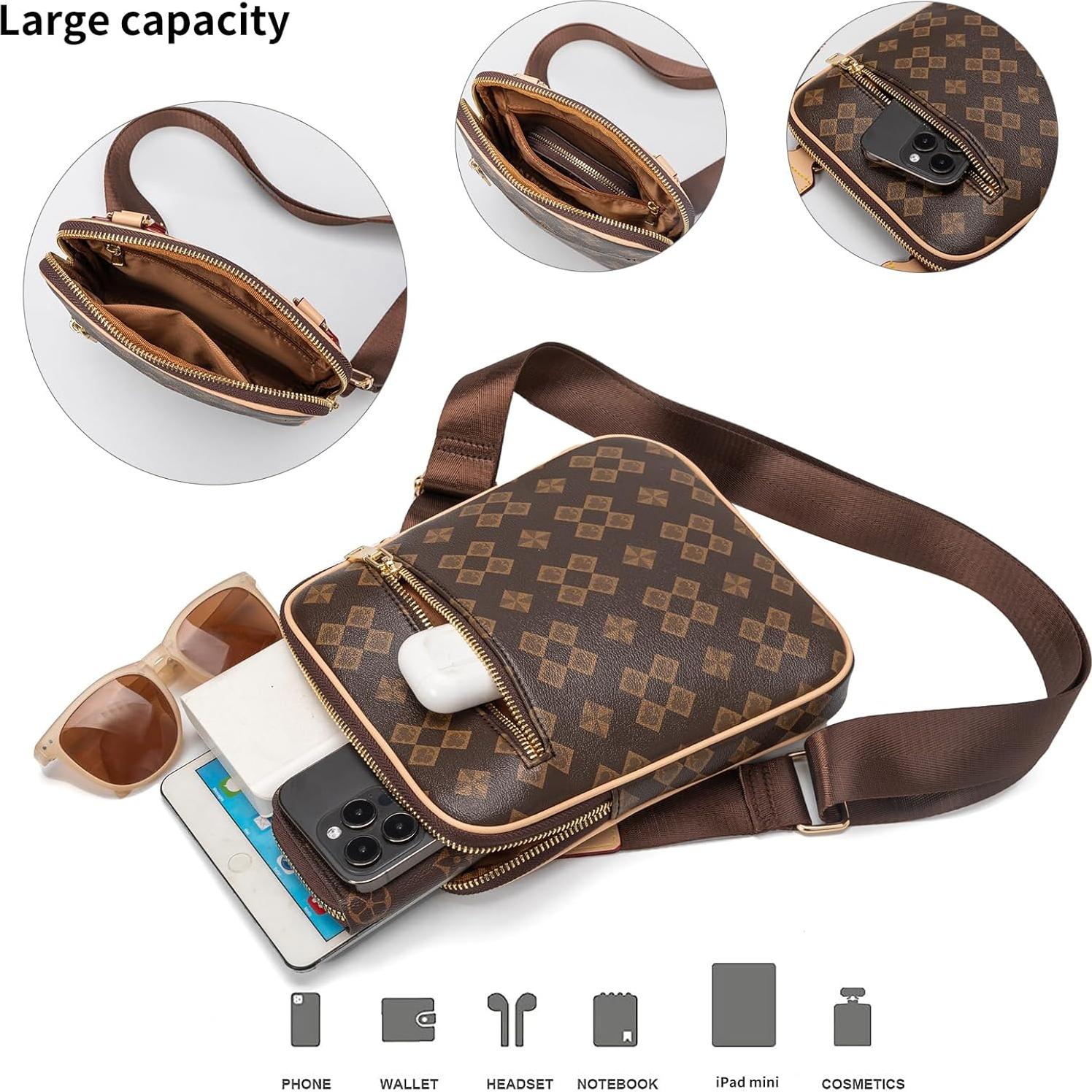 Bolso Cruzado para Hombre Ciclkwde Marrón 20x33x23 cm