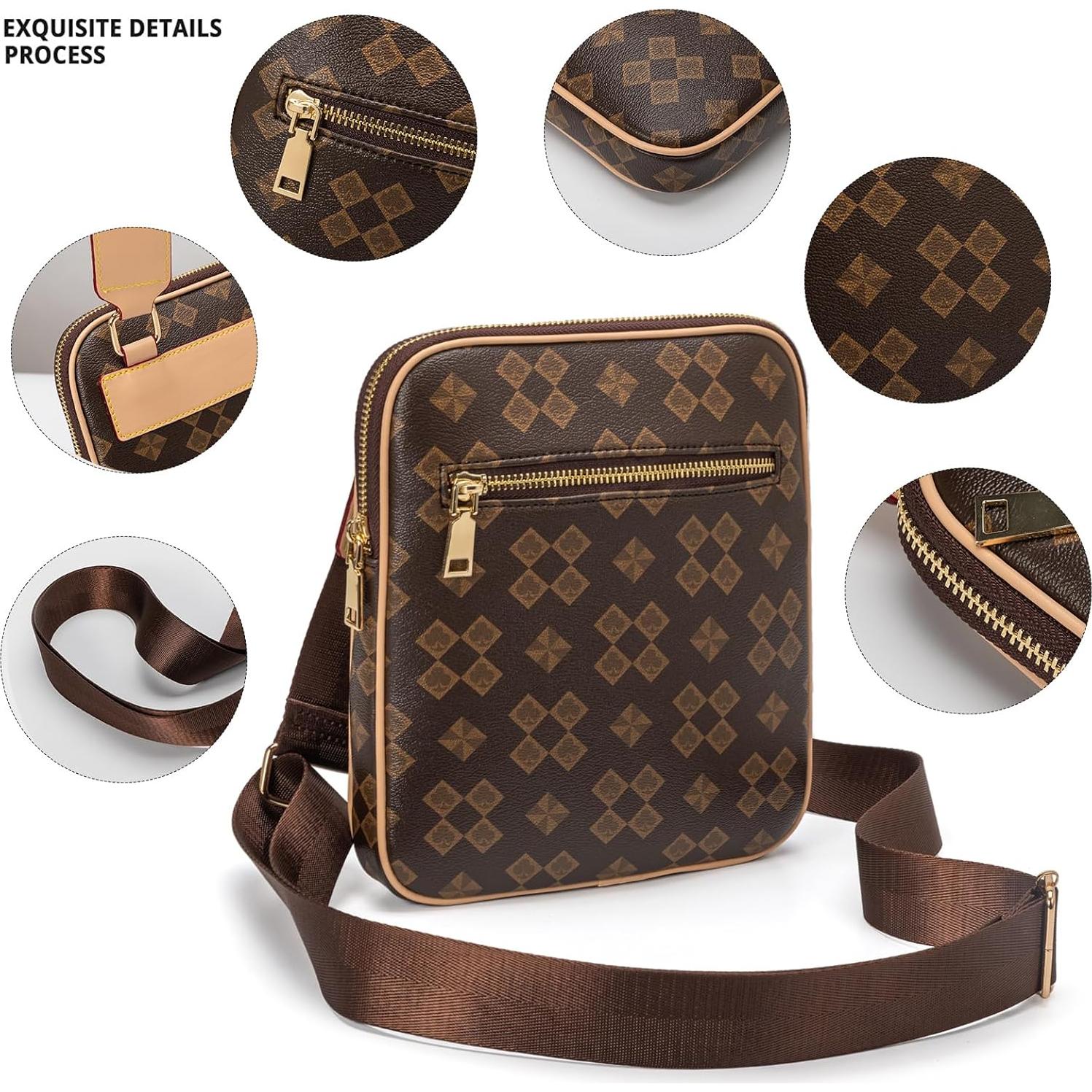 Bolso Cruzado para Hombre Ciclkwde Marrón 20x33x23 cm