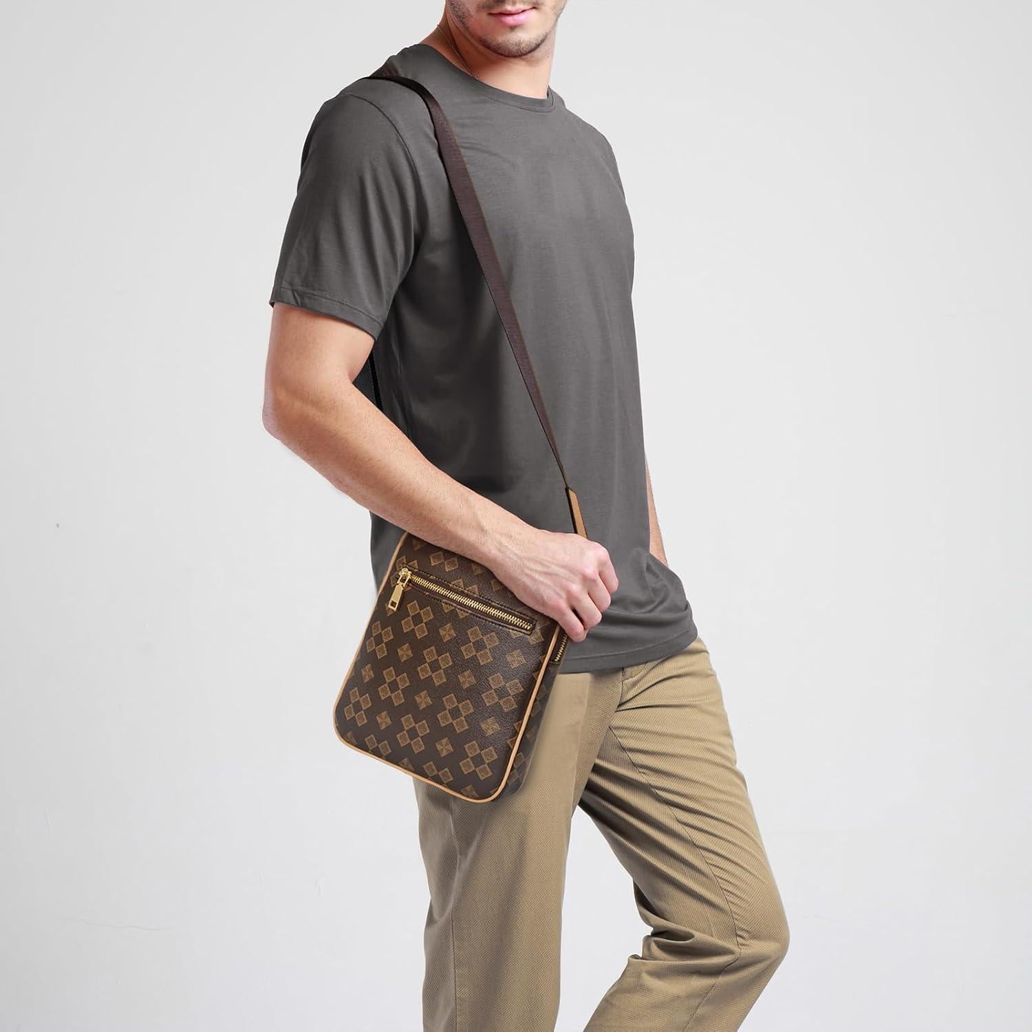 Bolso Cruzado para Hombre Ciclkwde Marrón 20x33x23 cm