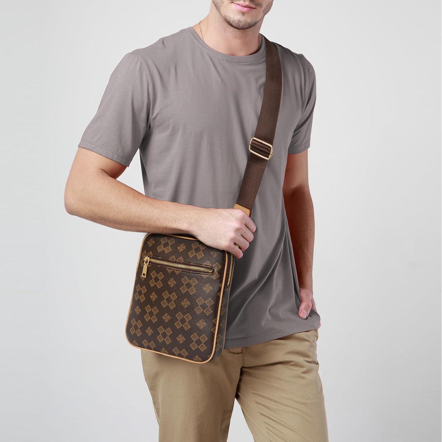 Bolso Cruzado para Hombre Ciclkwde Marrón 20x33x23 cm
