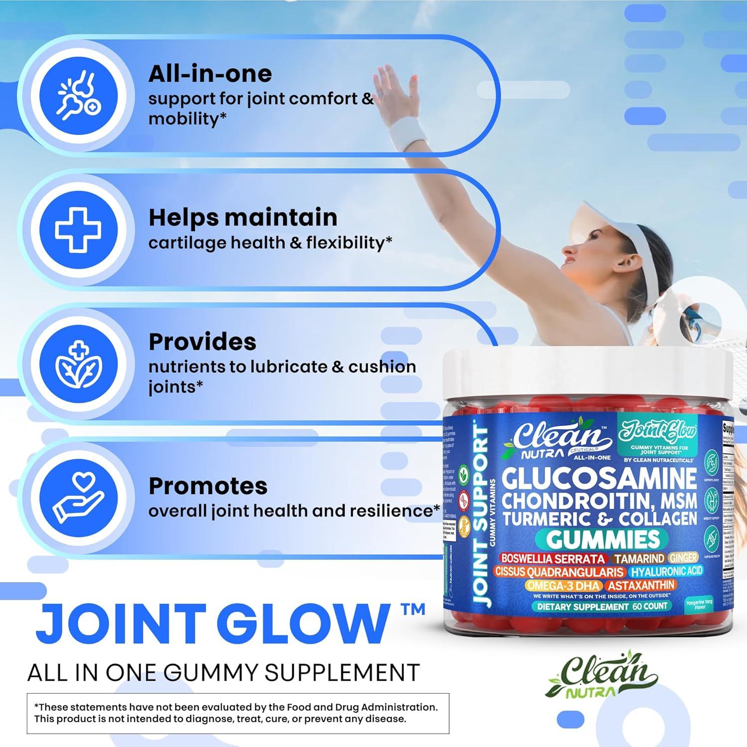 Gummies para Articulaciones Clean Nutra Glucosamina 60 Unidades