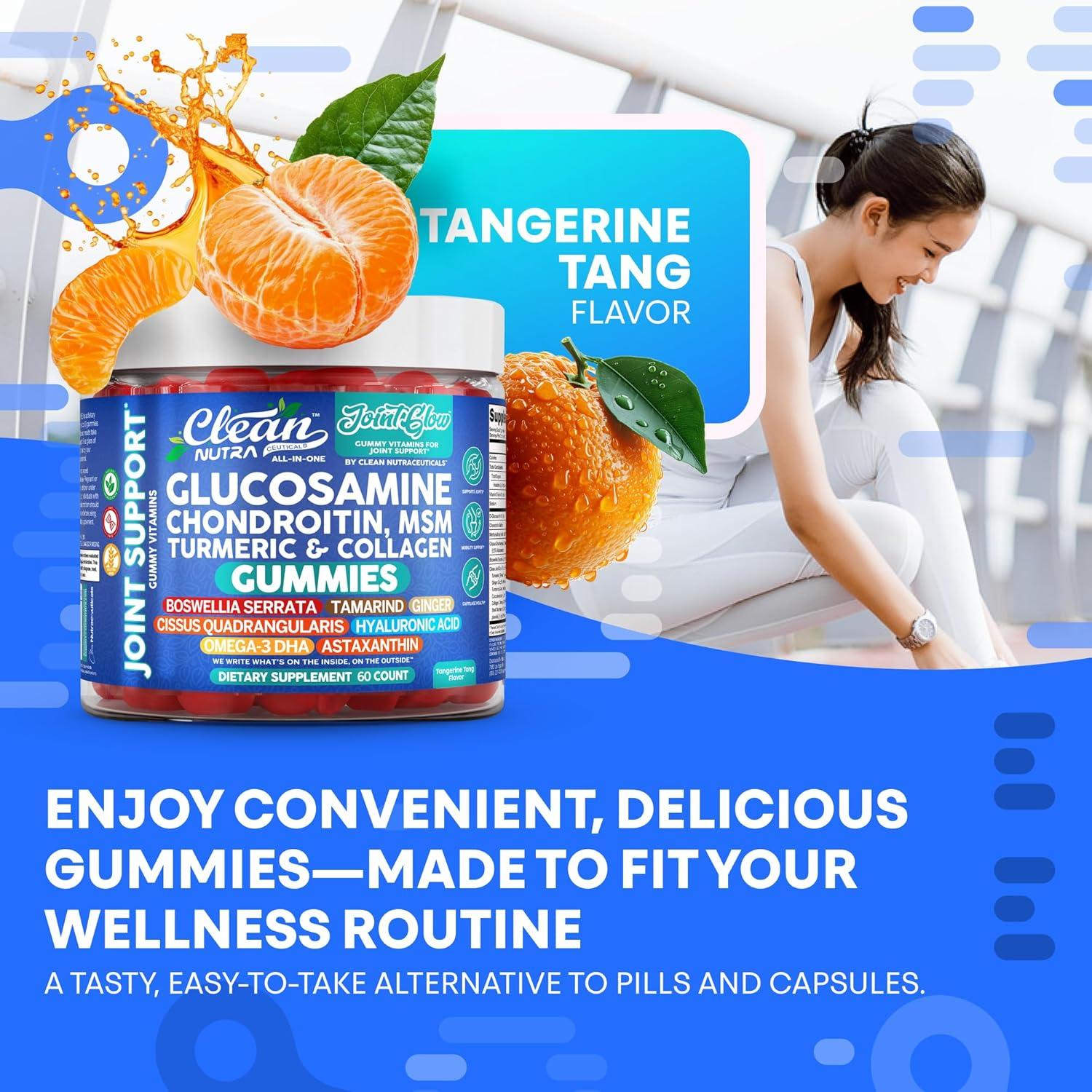 Gummies para Articulaciones Clean Nutra Glucosamina 60 Unidades