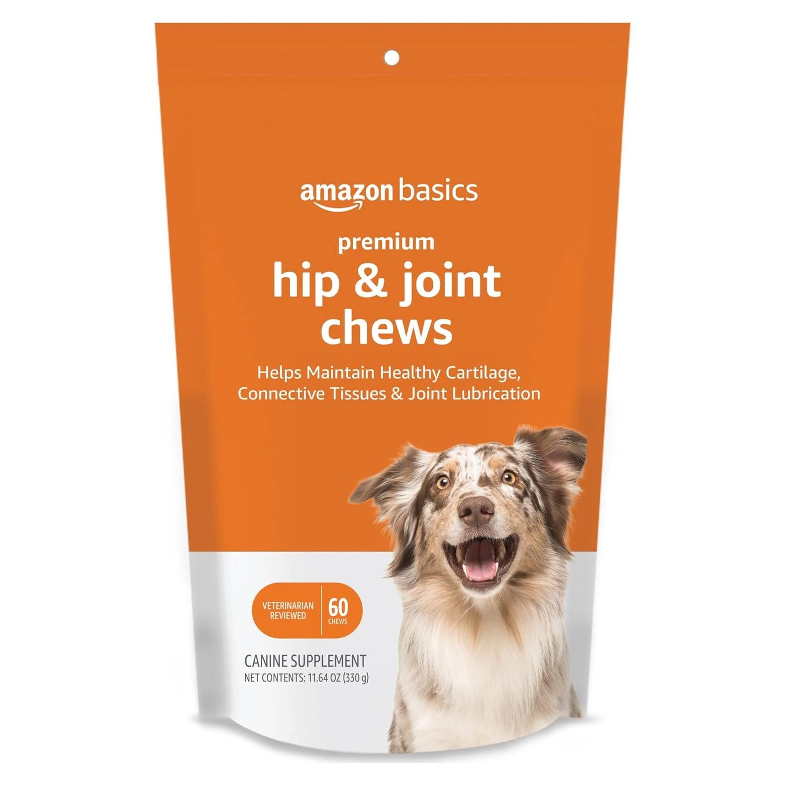 Suplemento Masticable para Caderas y Articulaciones Amazon Basics 60 Unidades