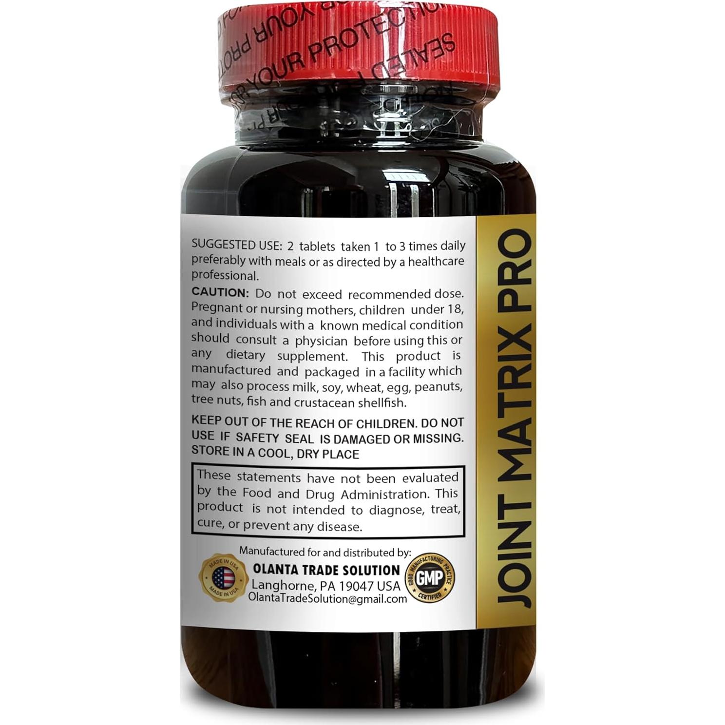 Suplemento Joint Matrix PRO Vitalabs 113g - Soporte Articular