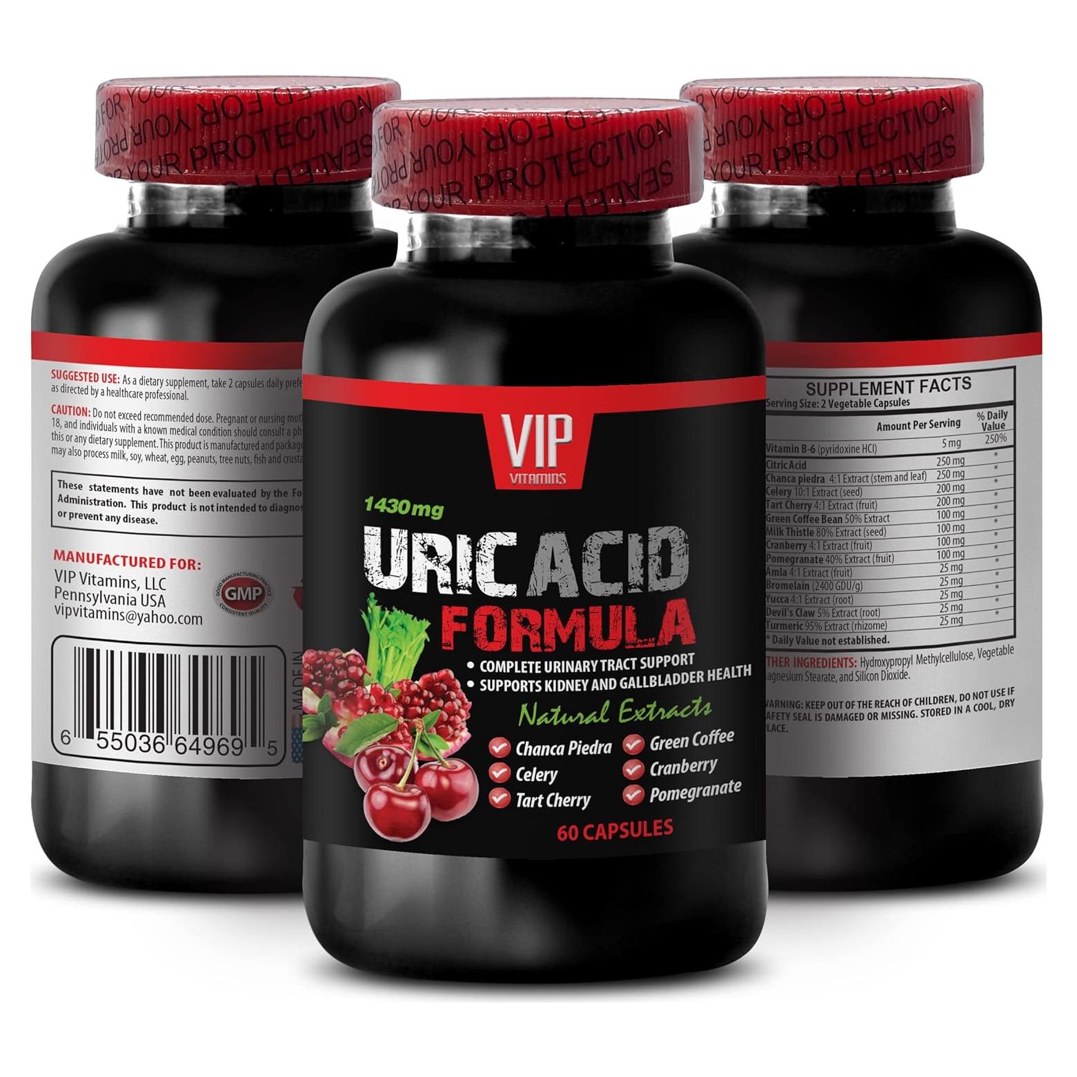 Suplemento Ácido Úrico 60 Cápsulas - Soluciones de Cuidado