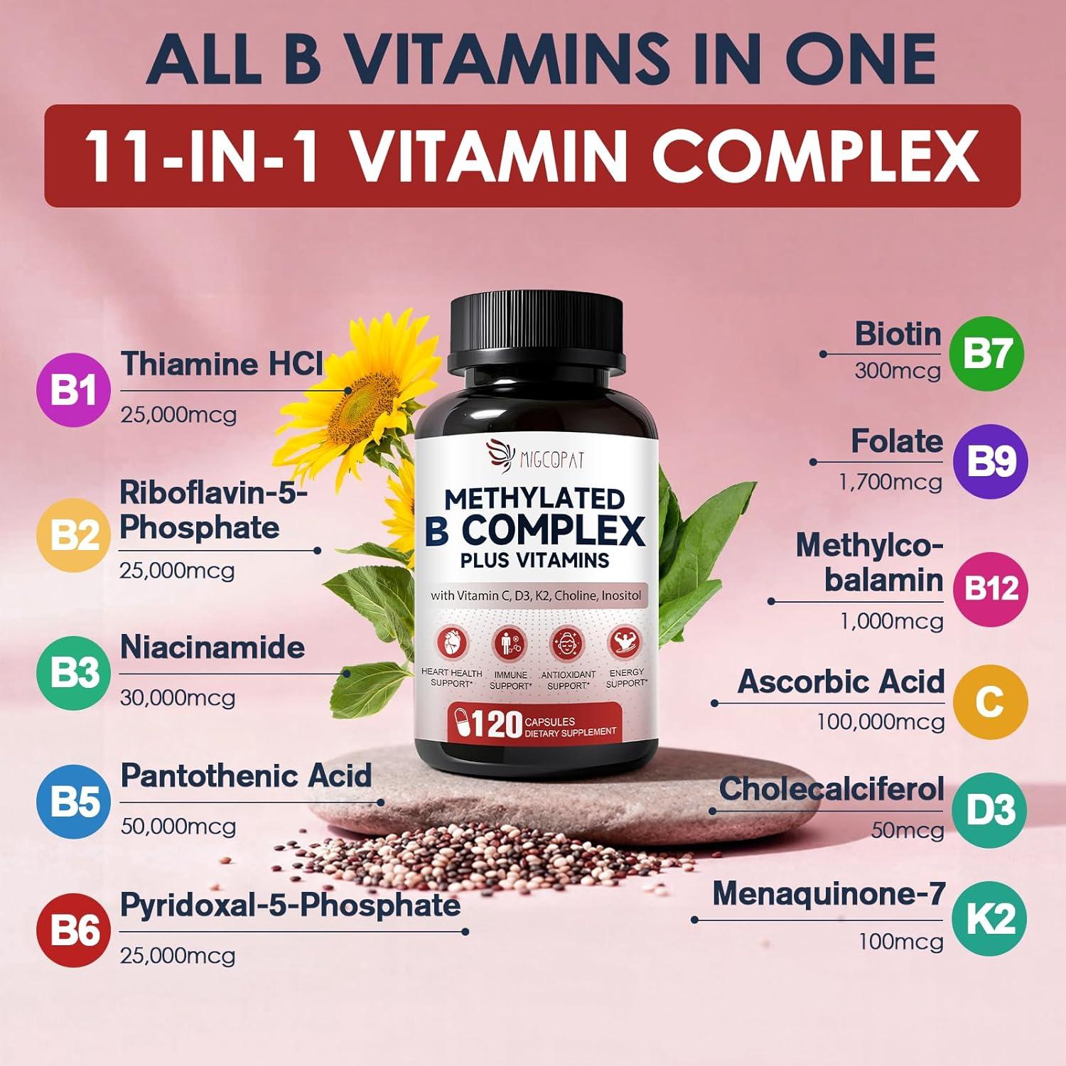 Complejo B Metilado Migcopat 240 Cápsulas Multivitaminas