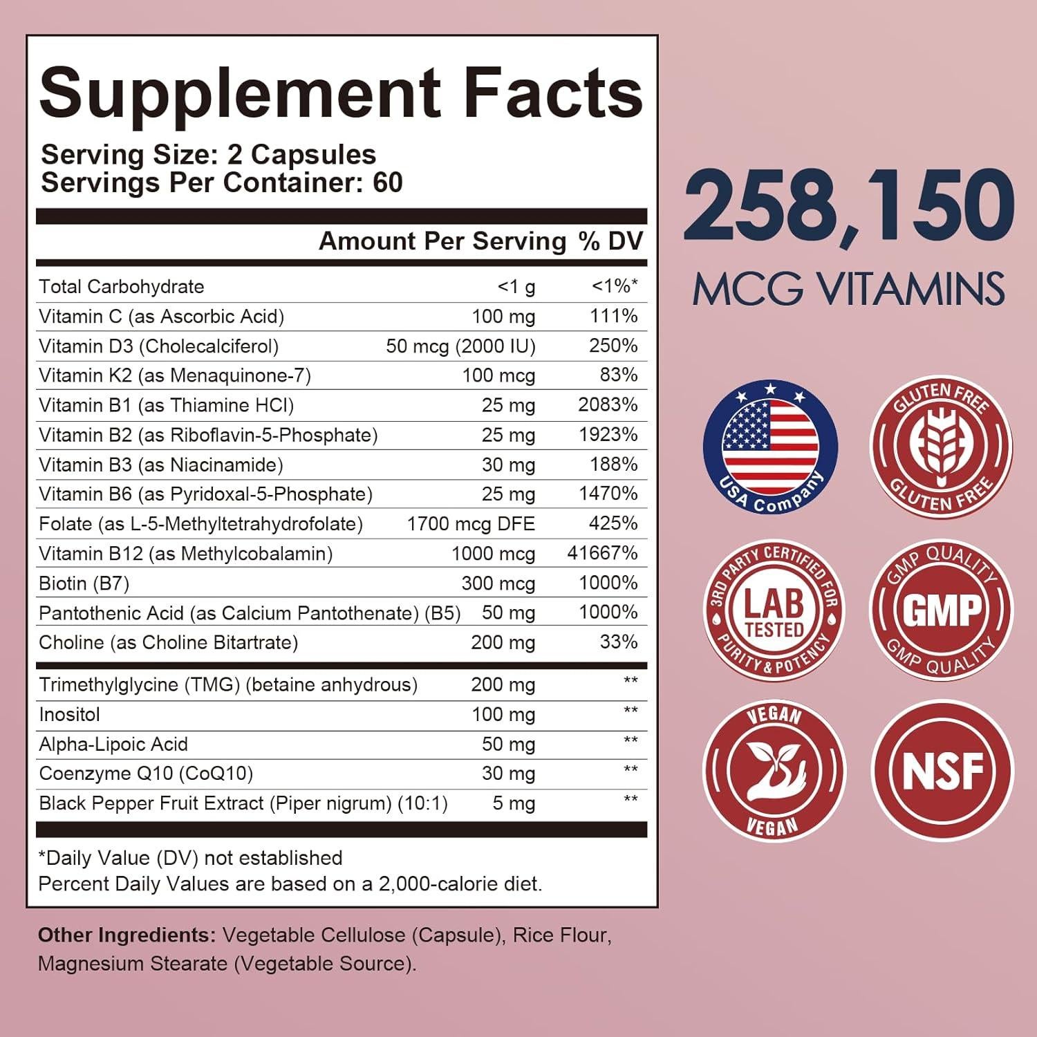 Complejo B Metilado Migcopat 240 Cápsulas Multivitaminas