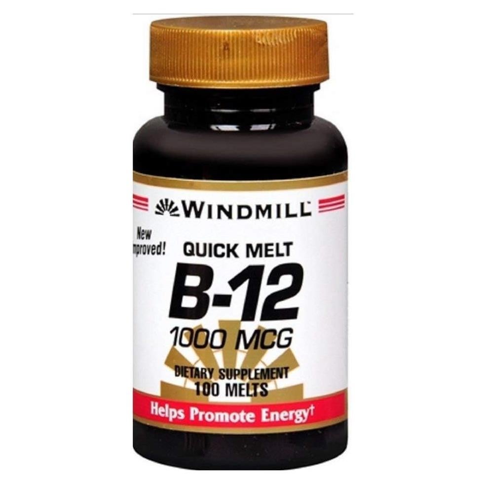 Tabletas Sublinguales Vitamina B-12 Windmill 1000 mcg 100 Unidades