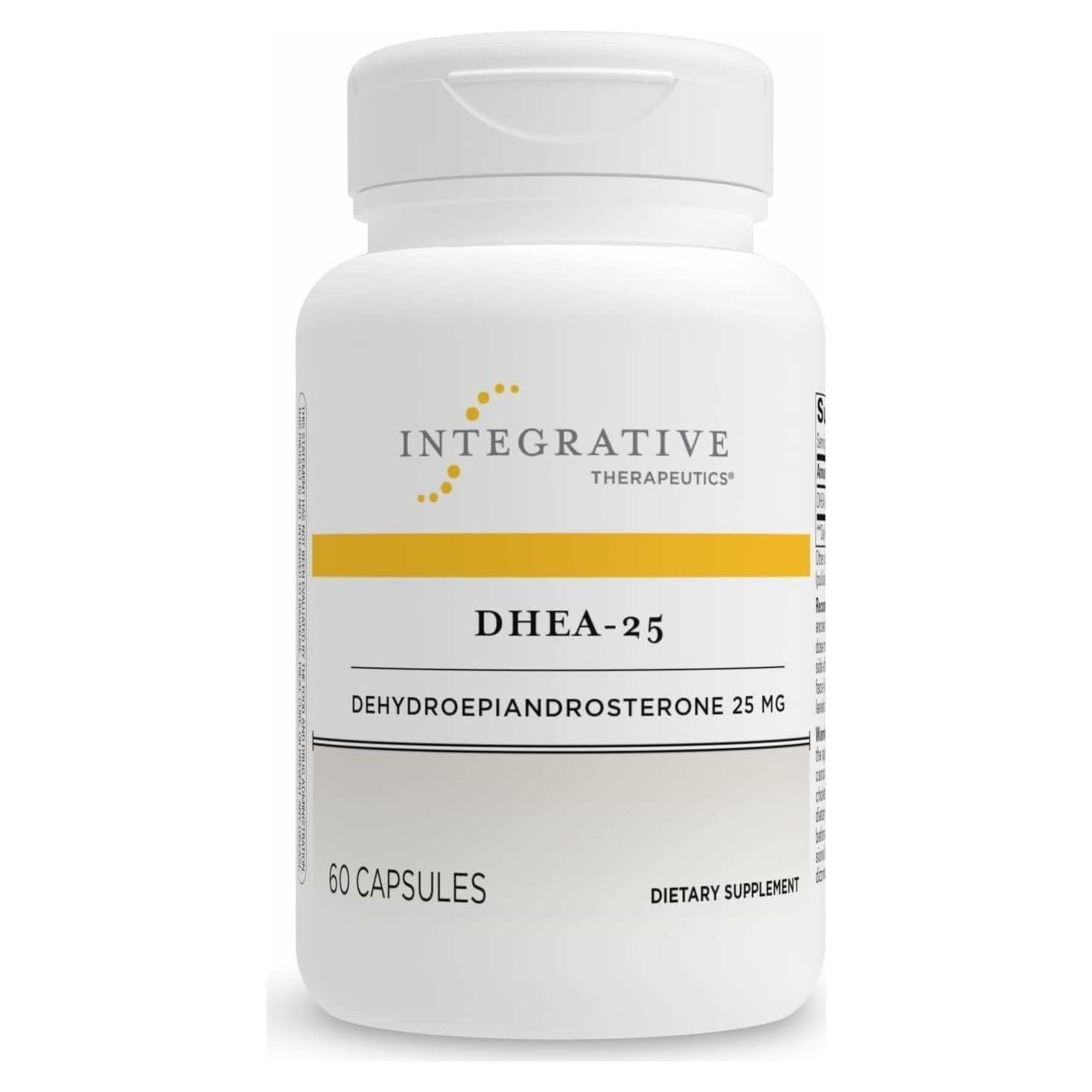 Suplemento DHEA-25 Integrative Therapeutics - 60 Cápsulas Veganas