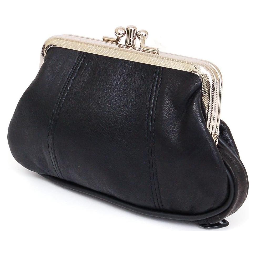 Cartera Mini de Cuero SBR Designs Negra con Cierres