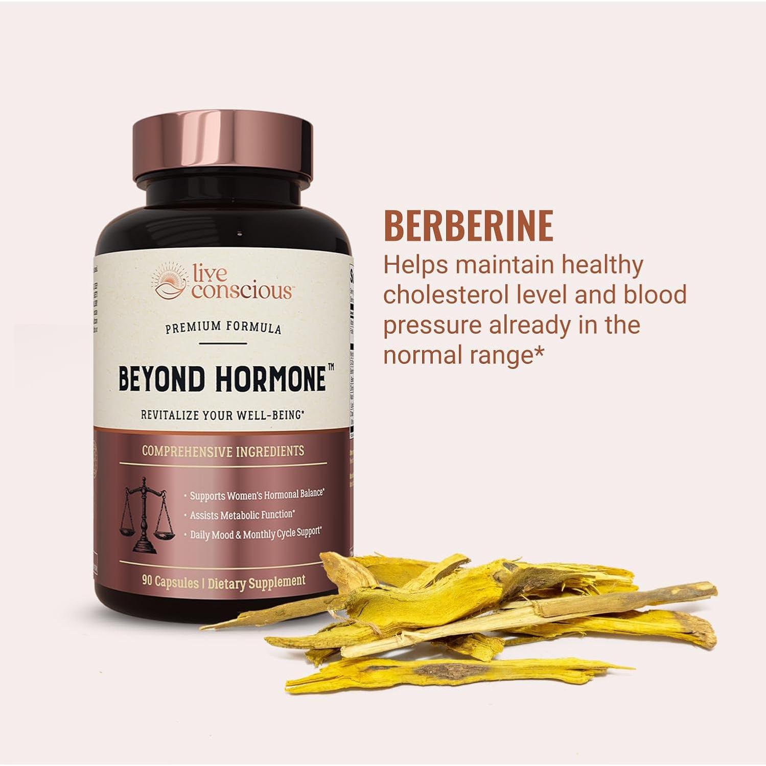 Suplemento Menopausia Live Conscious - 90 Cápsulas - Equilibrio Hormonal