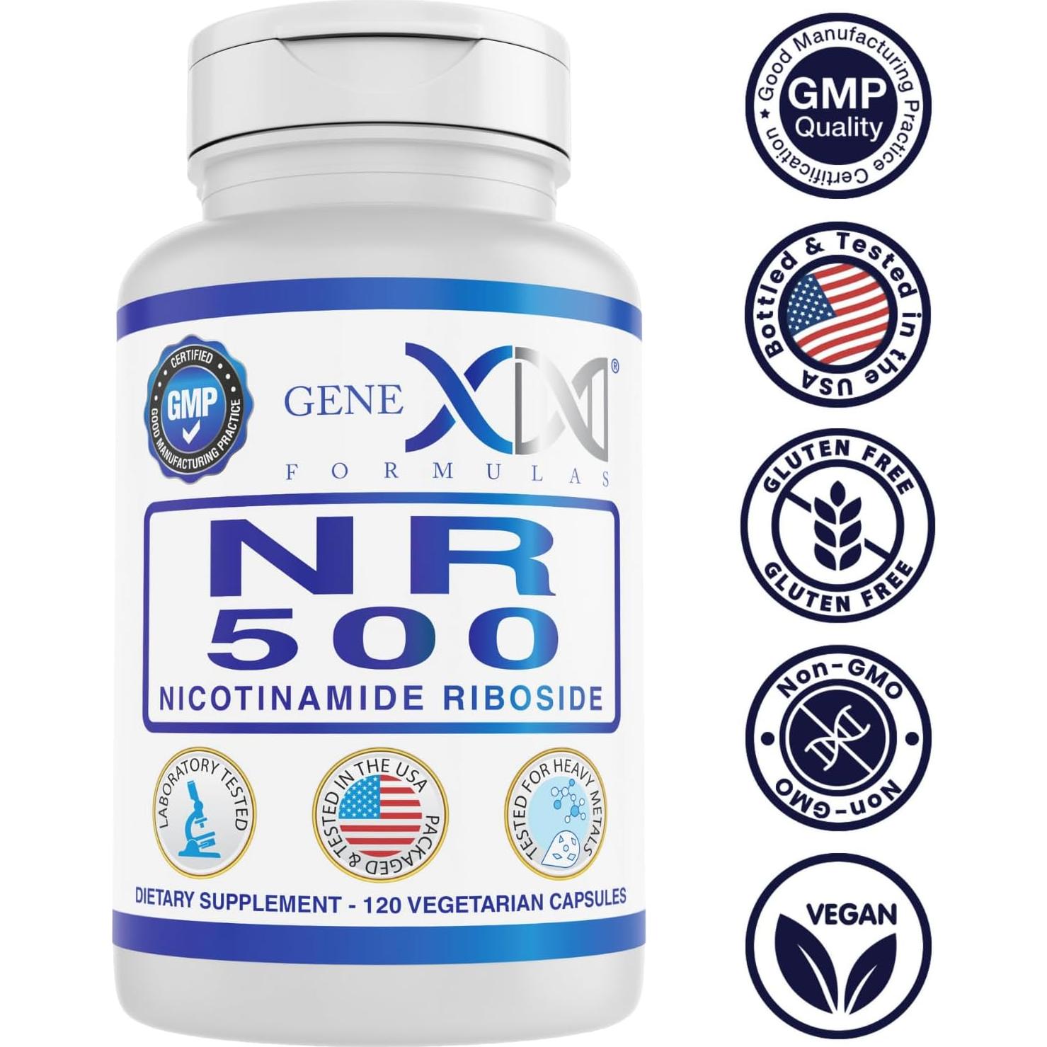 Ribósido de Nicotinamida 500mg Genex Formulas 120 Cápsulas