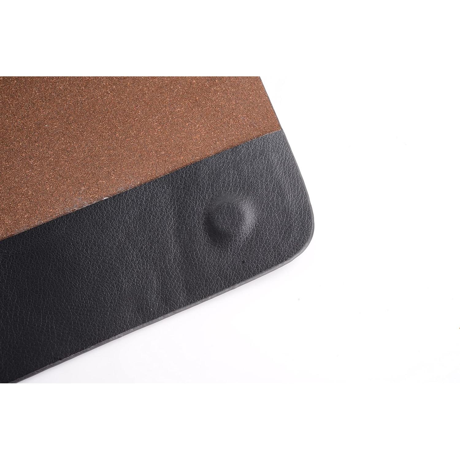 Bolsa de Mensajero de Cuero Henmifyer Marrón 23x6.6x25.9cm