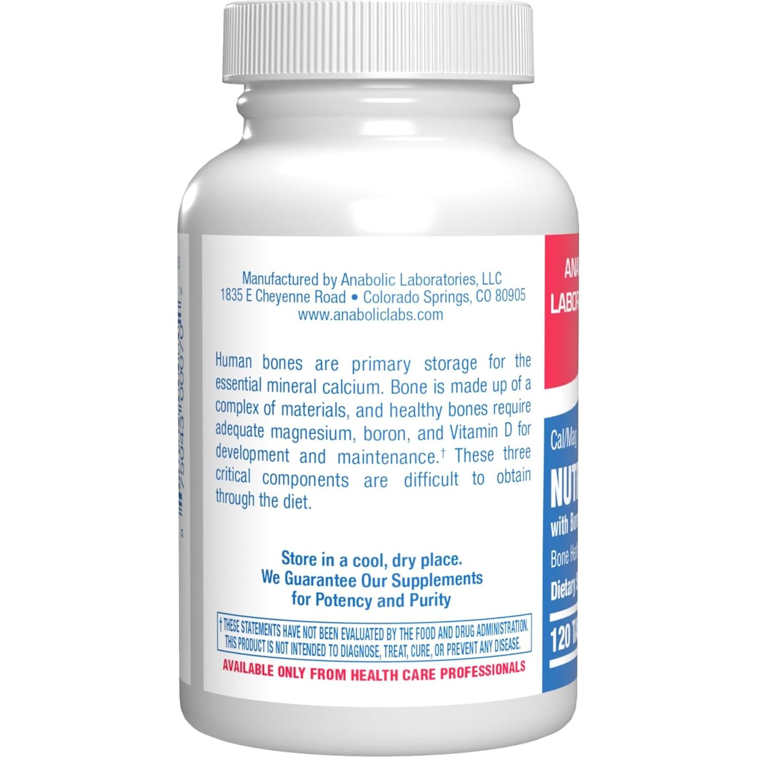 Suplemento de Calcio Magnesio D3 Anabolic Labs 120 Cápsulas