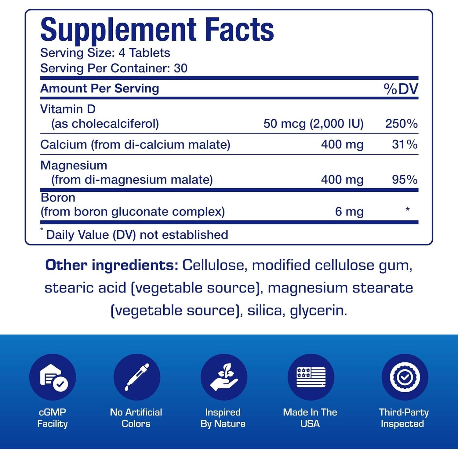 Suplemento de Calcio Magnesio D3 Anabolic Labs 120 Cápsulas